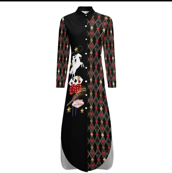 Vegas Rodeo Women's Western Duster Dress - Picture 4 of 10